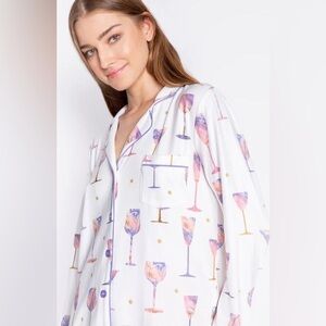 PJ SALVAGE WINE PAJAMA SET. NWT